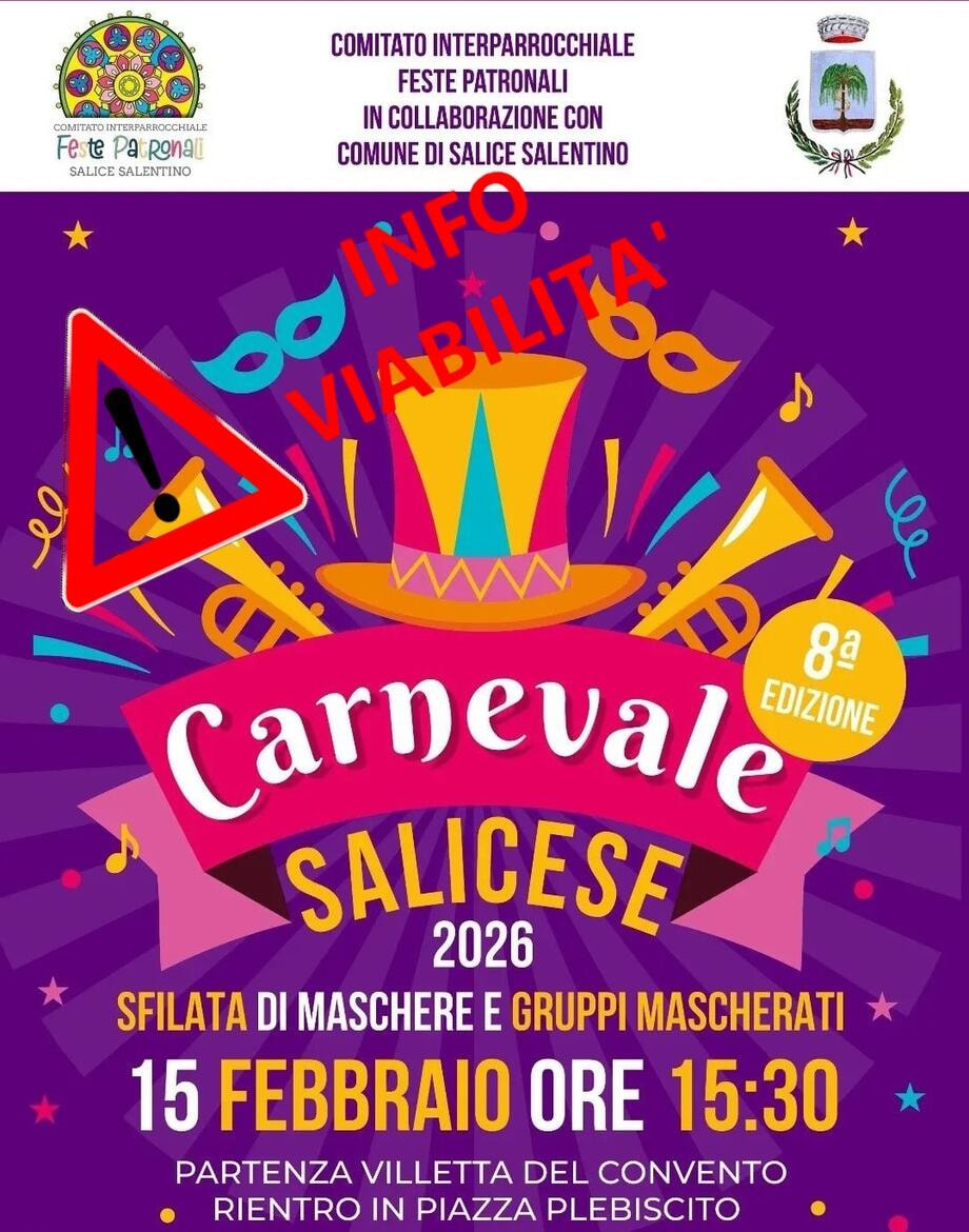 Locandina Carnevale 2026
