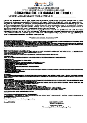 Immagine: VERIFICAZIONI ESEGUITE