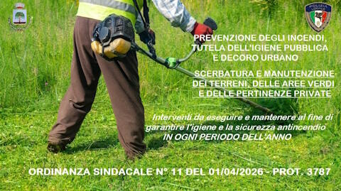 Immagine: Avviso PULIZIA TERRENI