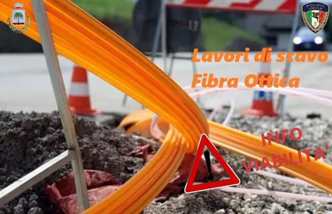 Lavori scavo Fibra